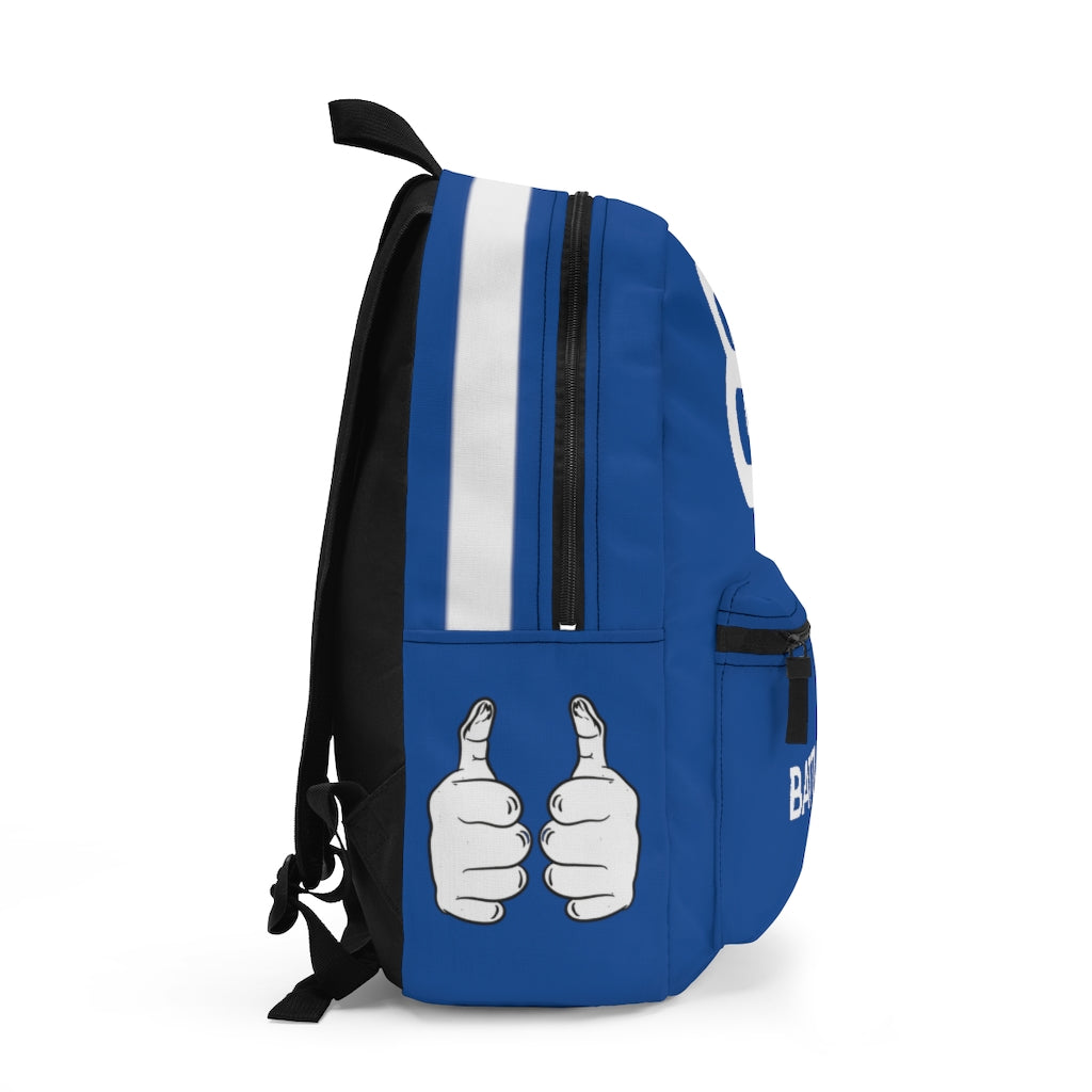 Battle Box Gym Fitness Navy Train Hard Backpack