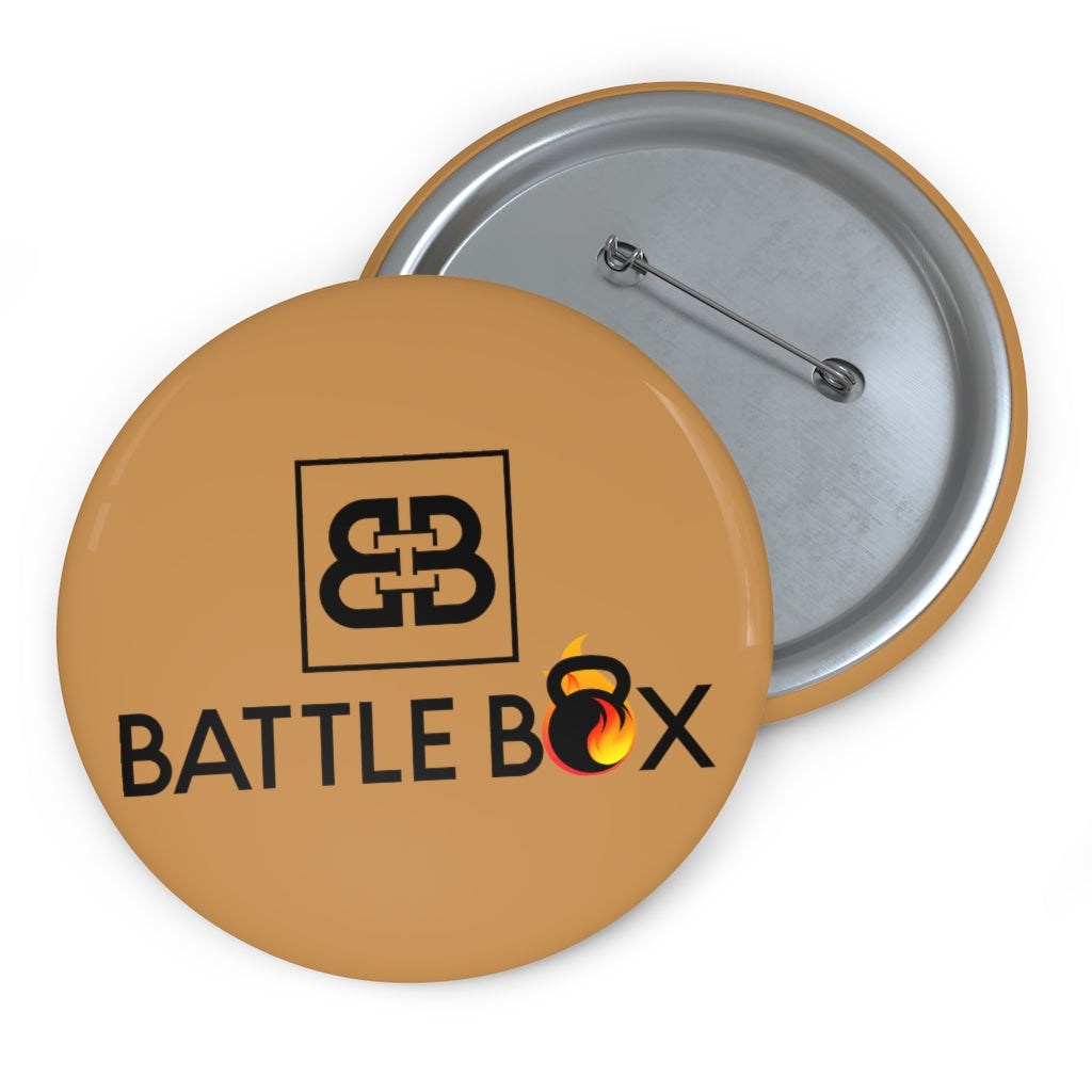 Brown Battle Box Pin Button