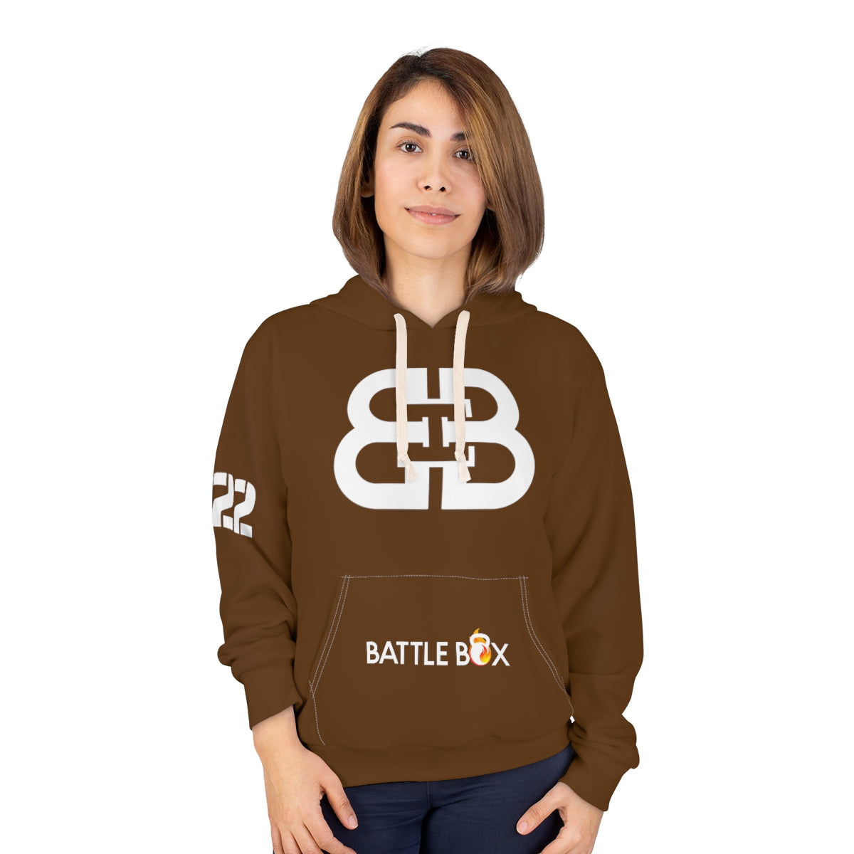 Battle Box Brown Unisex Pullover Hoodie