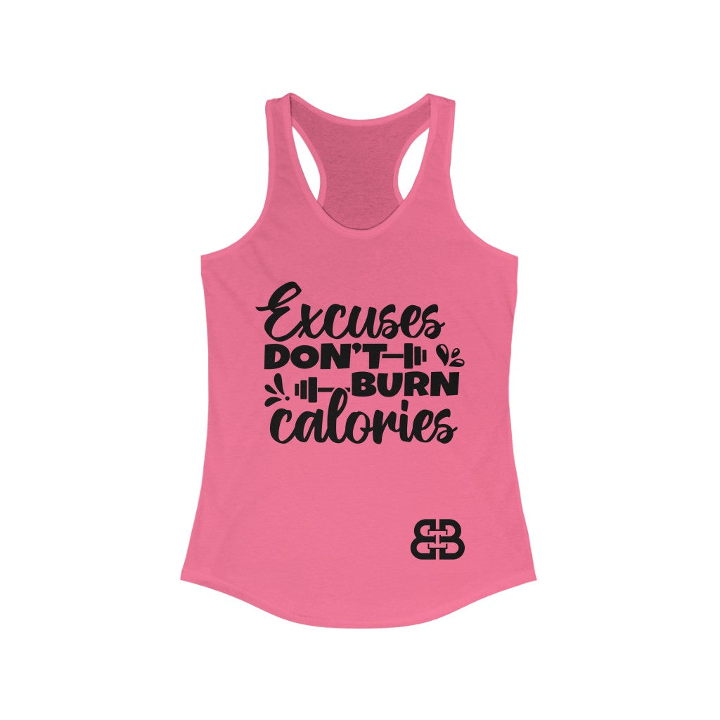 Women's Burn Calories Battle Box Racerback Tank -2A