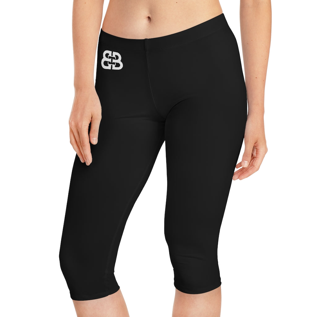 Battle Box [BB] Women's Black Capri Leggings