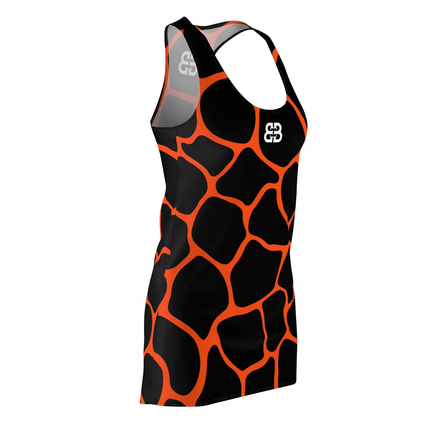 Battle Box Black Orange Cobble Tunic Racerback Top-CB
