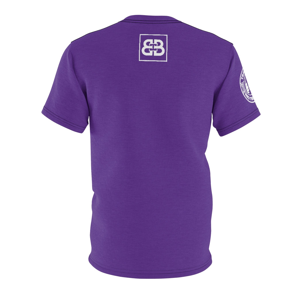 Battle Box Unisex Triple Print Purple T-Shirt