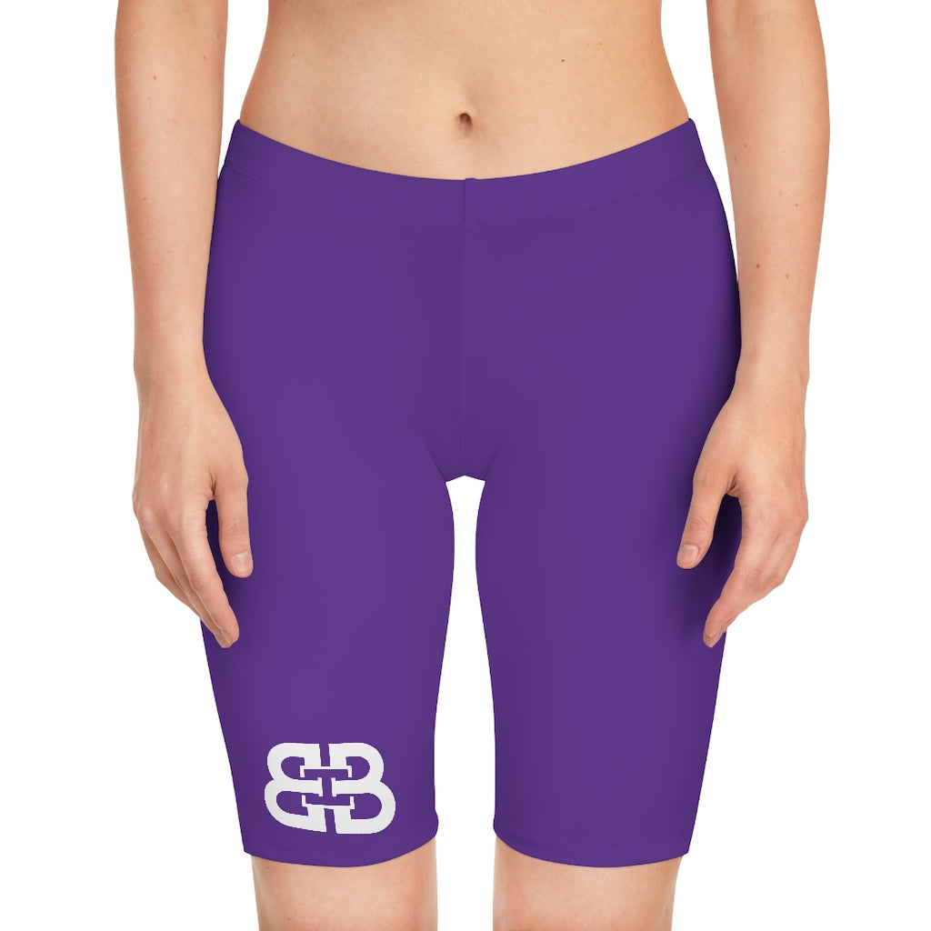 Battle Box Women's Purple Bike Shorts