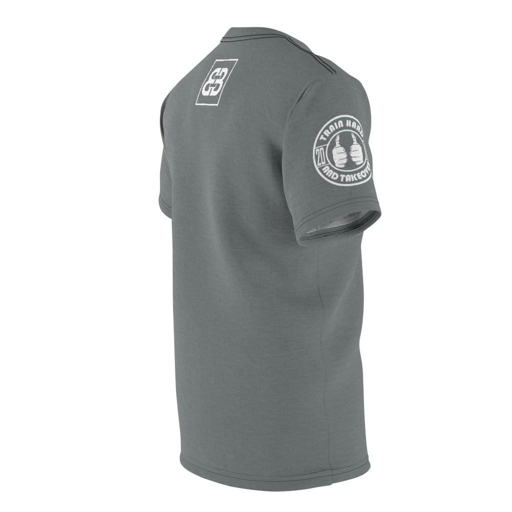 Battle Box Unisex Triple Print Gray T-Shirt