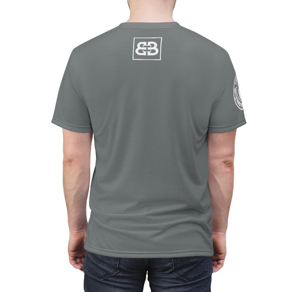Battle Box Unisex Triple Print Gray T-Shirt