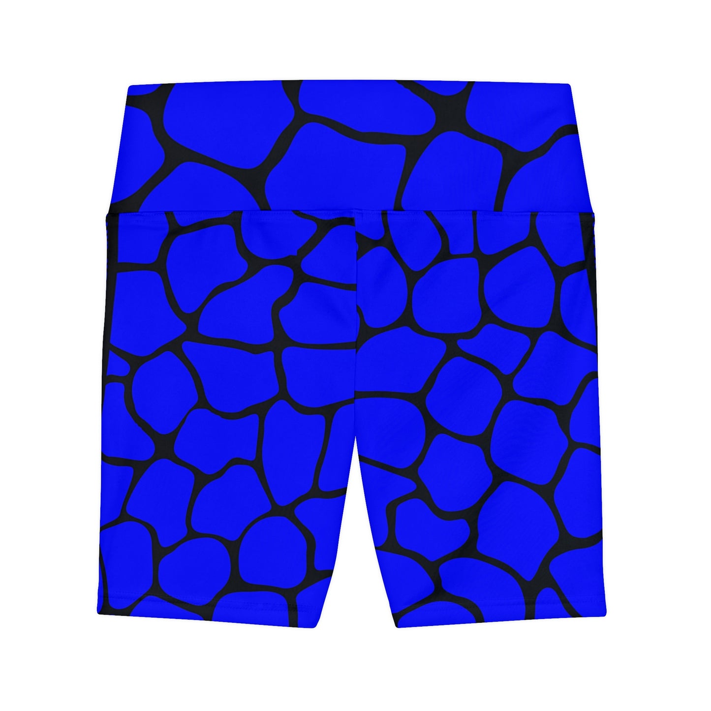 Battle Box Blue/Black Cobble Women's Workout Shorts-T1