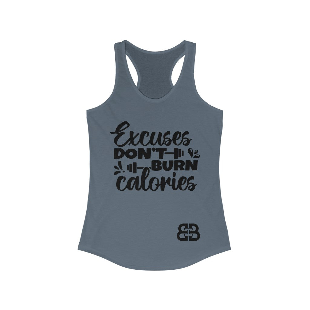 Women's Burn Calories Battle Box Racerback Tank -2A