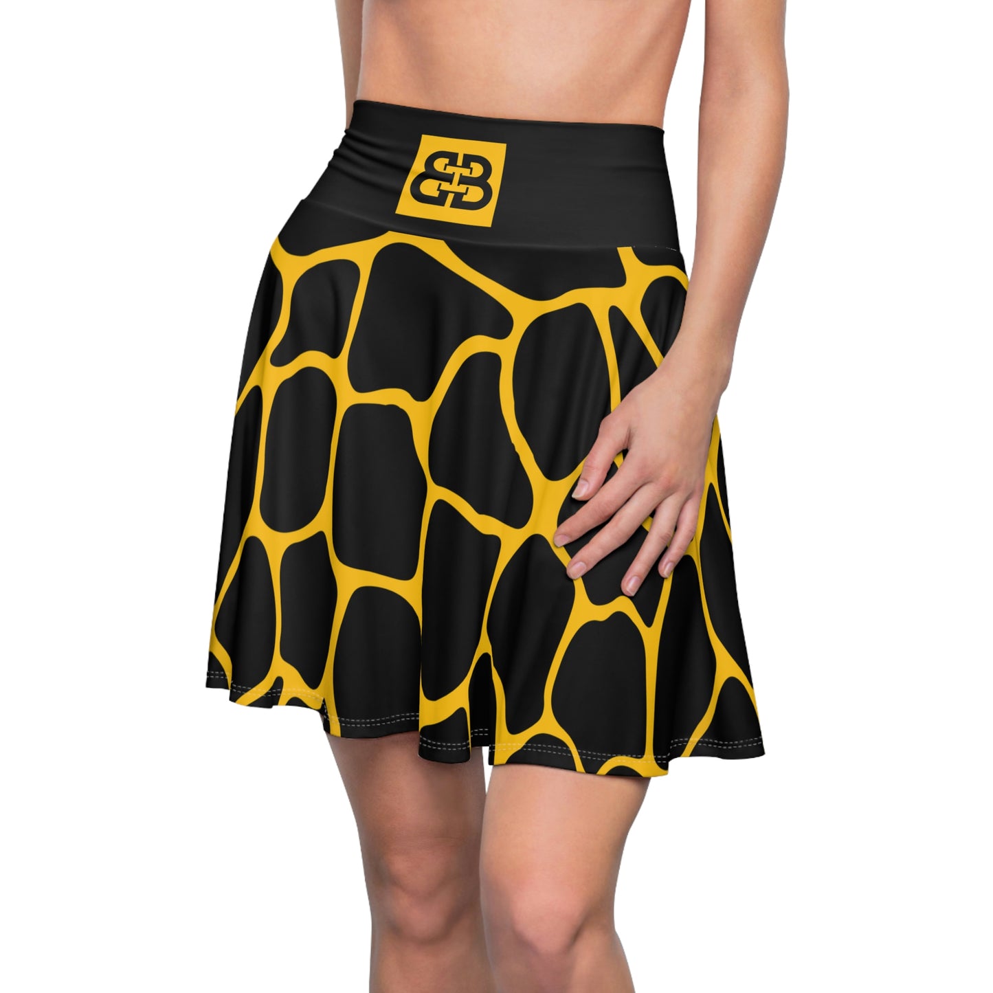 Battle Box High Waist Women's Skater Skirt-HW