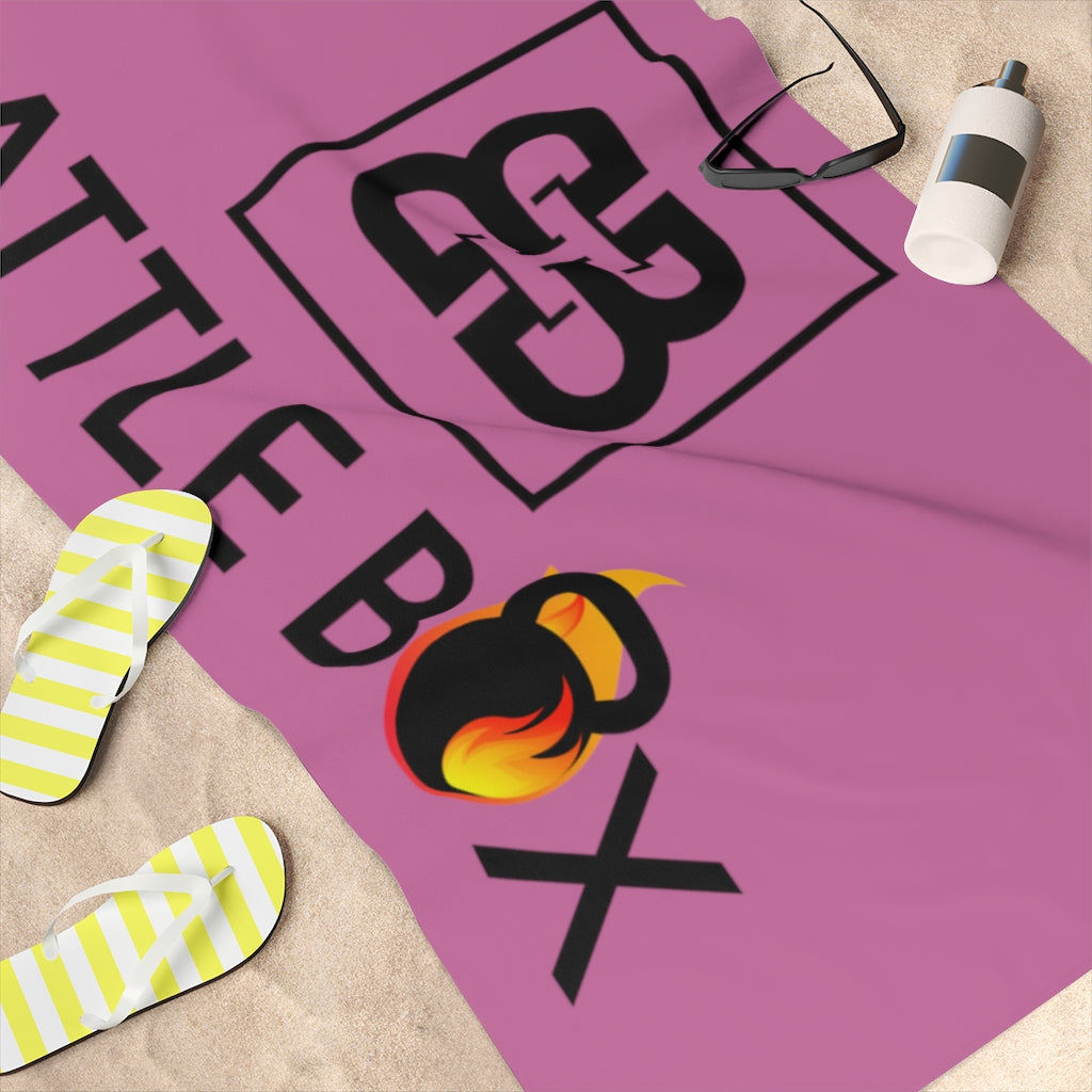 Pink Battle Box Gym Towel