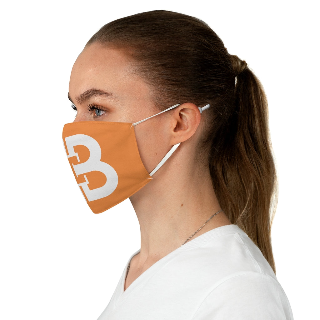 Orange Battle Box Fabric Face Mask