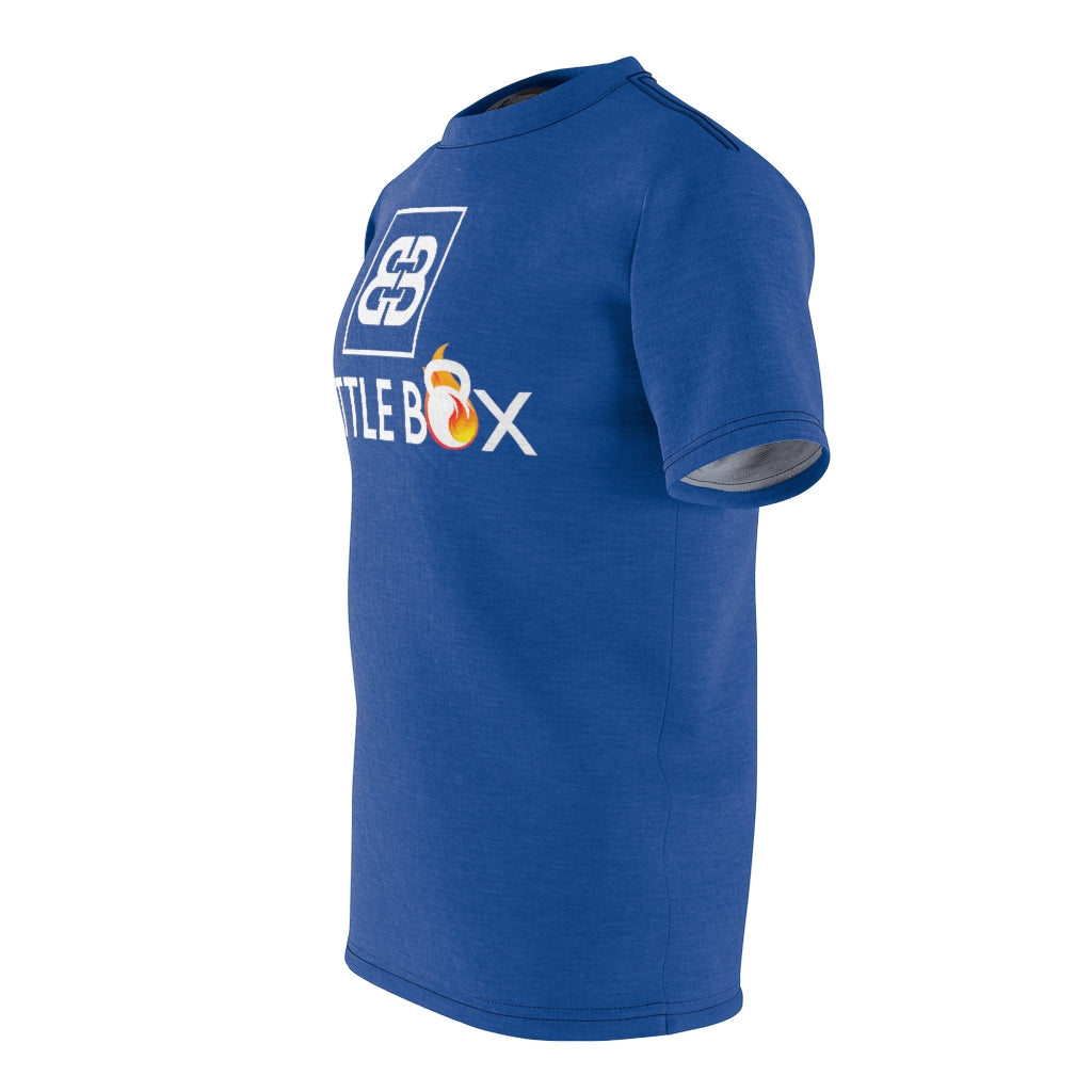 Battle Box Unisex Triple Print Navy T-Shirt