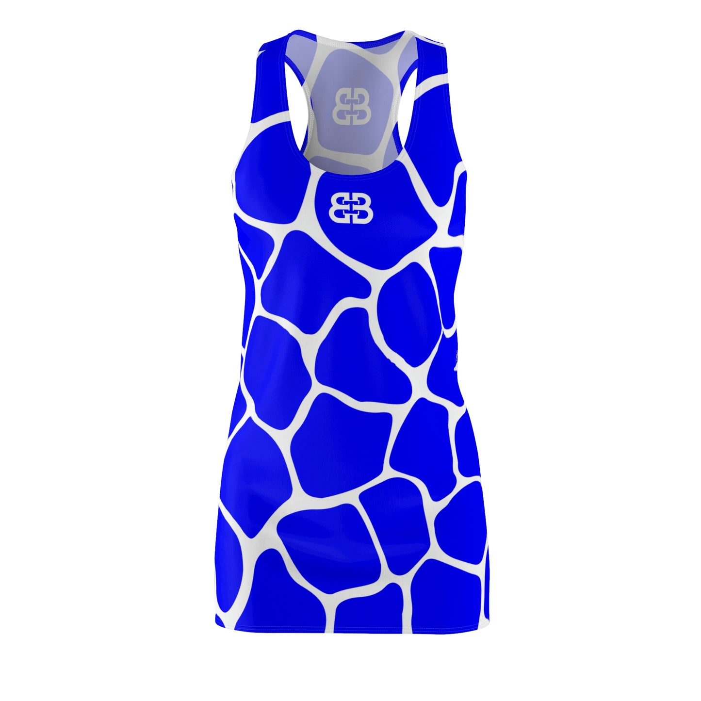 Battle Box Blue White Cobble Tunic Racerback Top-CB