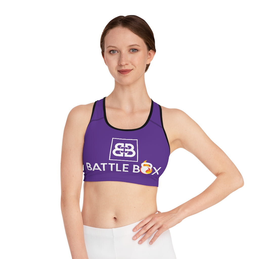 Battle Box Purple Sports Bra