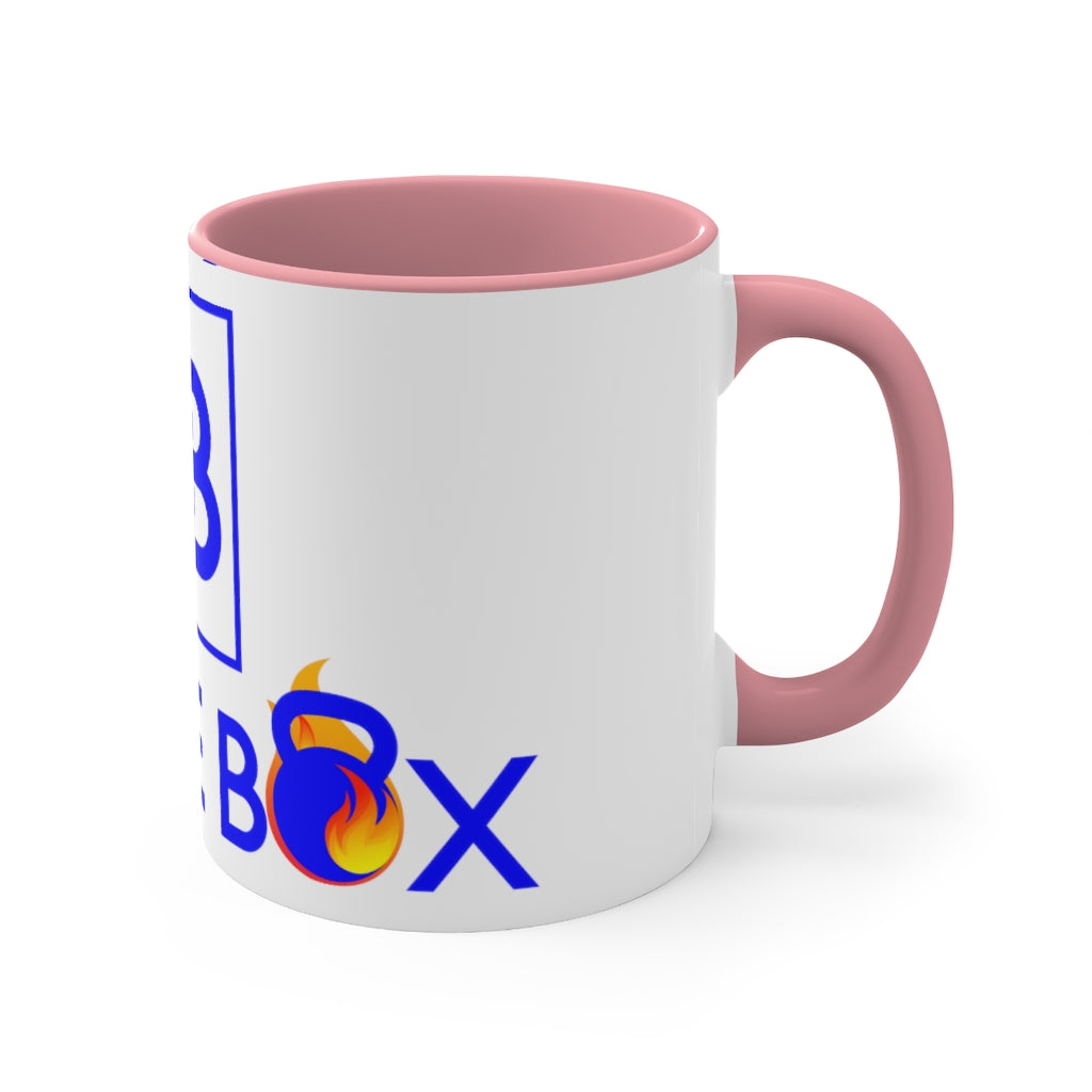 Battle Box Accent Blue Logo Coffee Mug, 11oz
