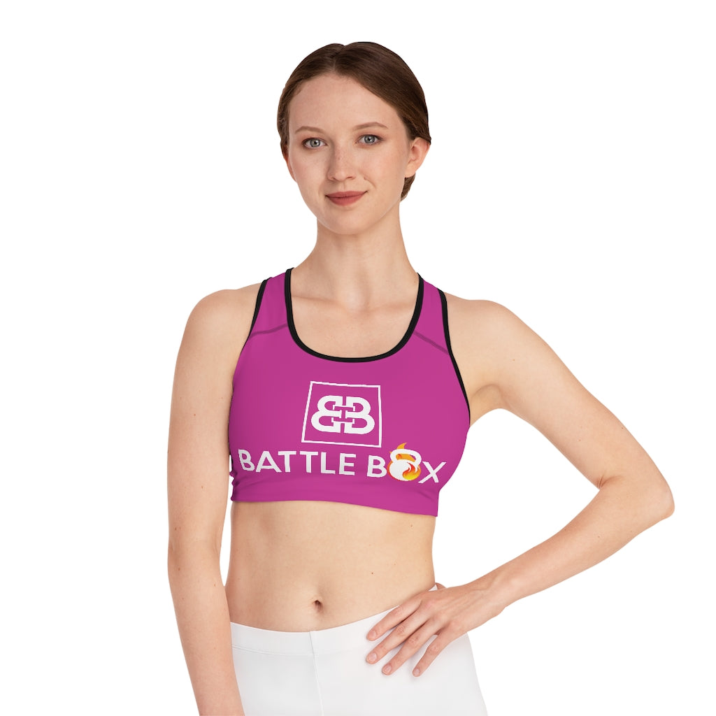 Battle Box Pink Sports Bra