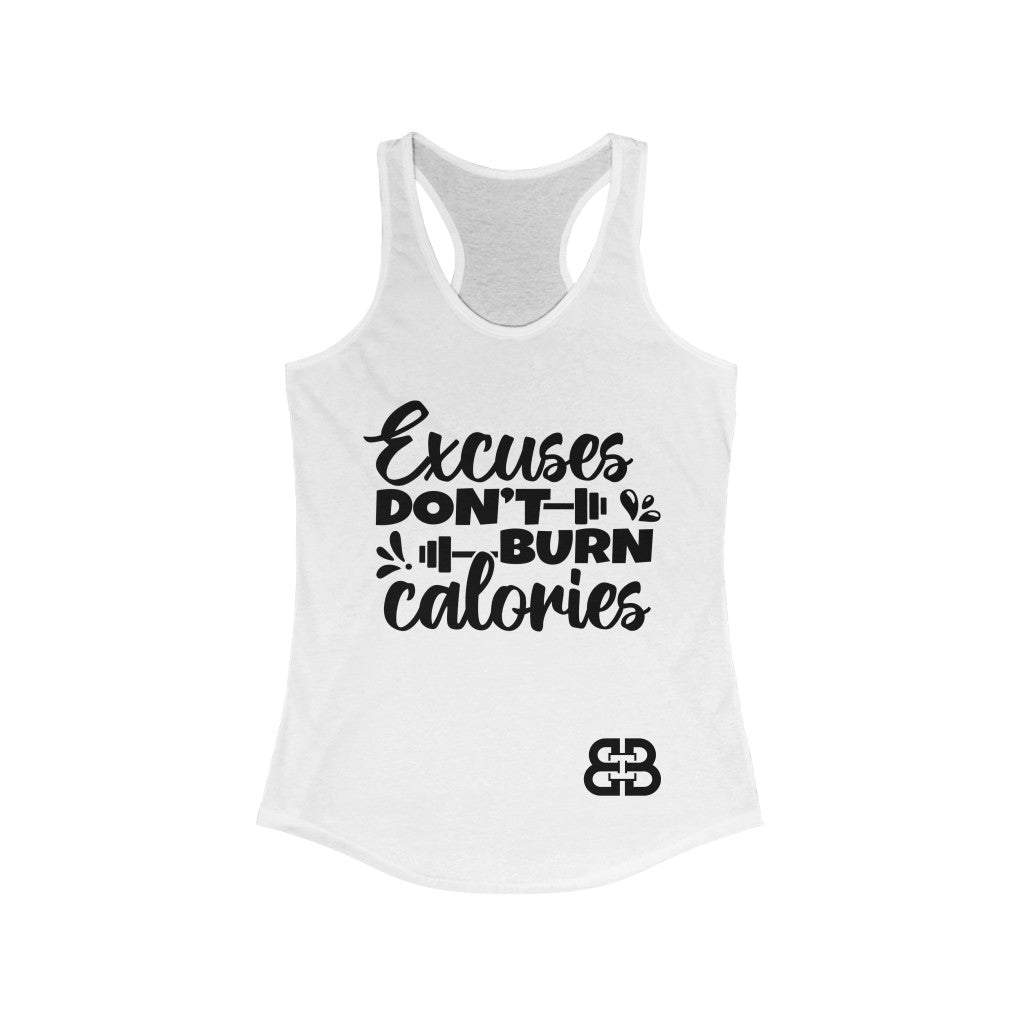 Women's Burn Calories Battle Box Racerback Tank -2A