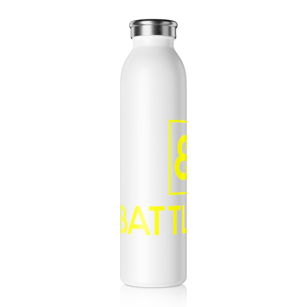 Battle Box Slim 20 Yellow Logo Water Bottle