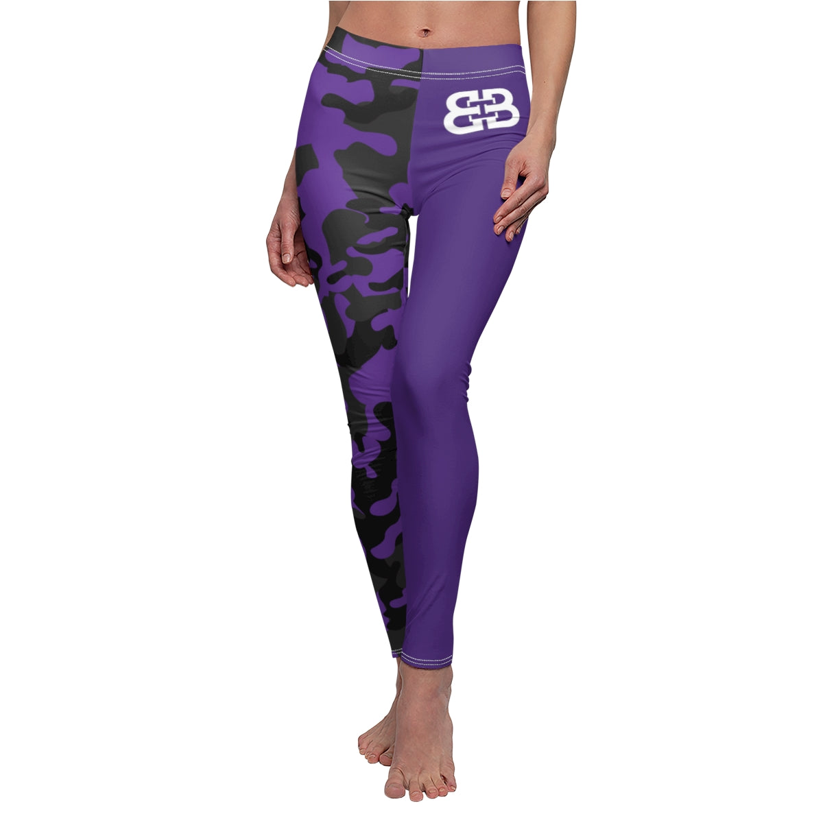 Battle Box Women's Purple Casual Leggings -1A