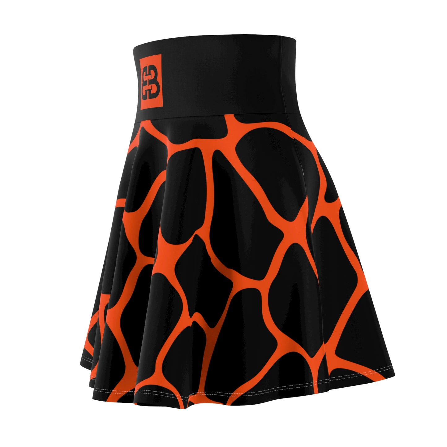 Battle Box High Waist Women's Skater Skirt-HW