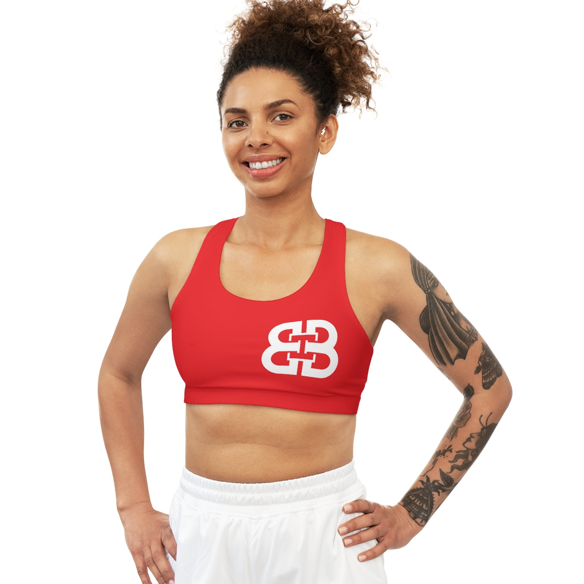 Battle Box BB Seamless Red Sports Bra -7A