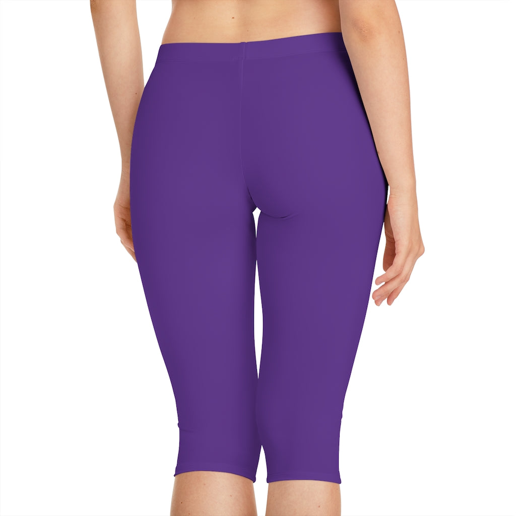 Battle Box [BB] Women's Purple Capri Leggings