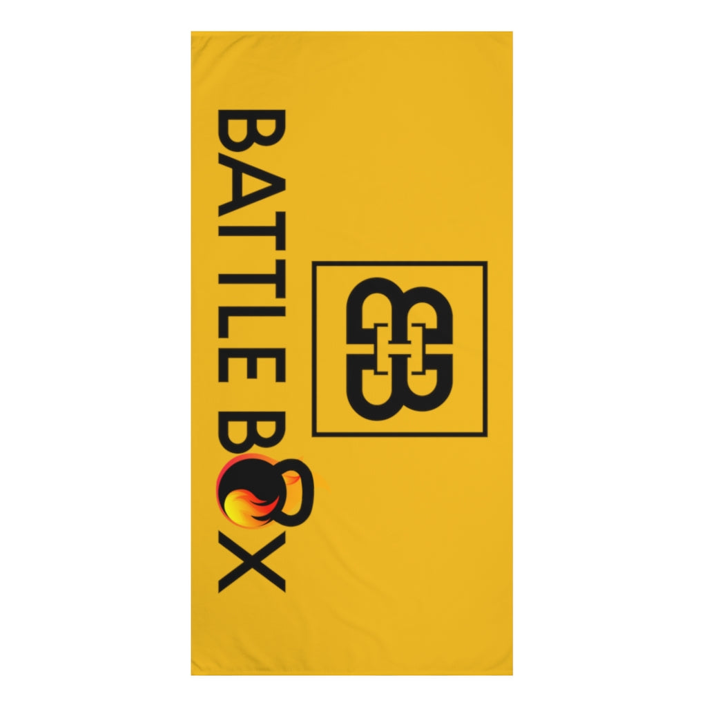 Yellow Battle Box Gym Towel