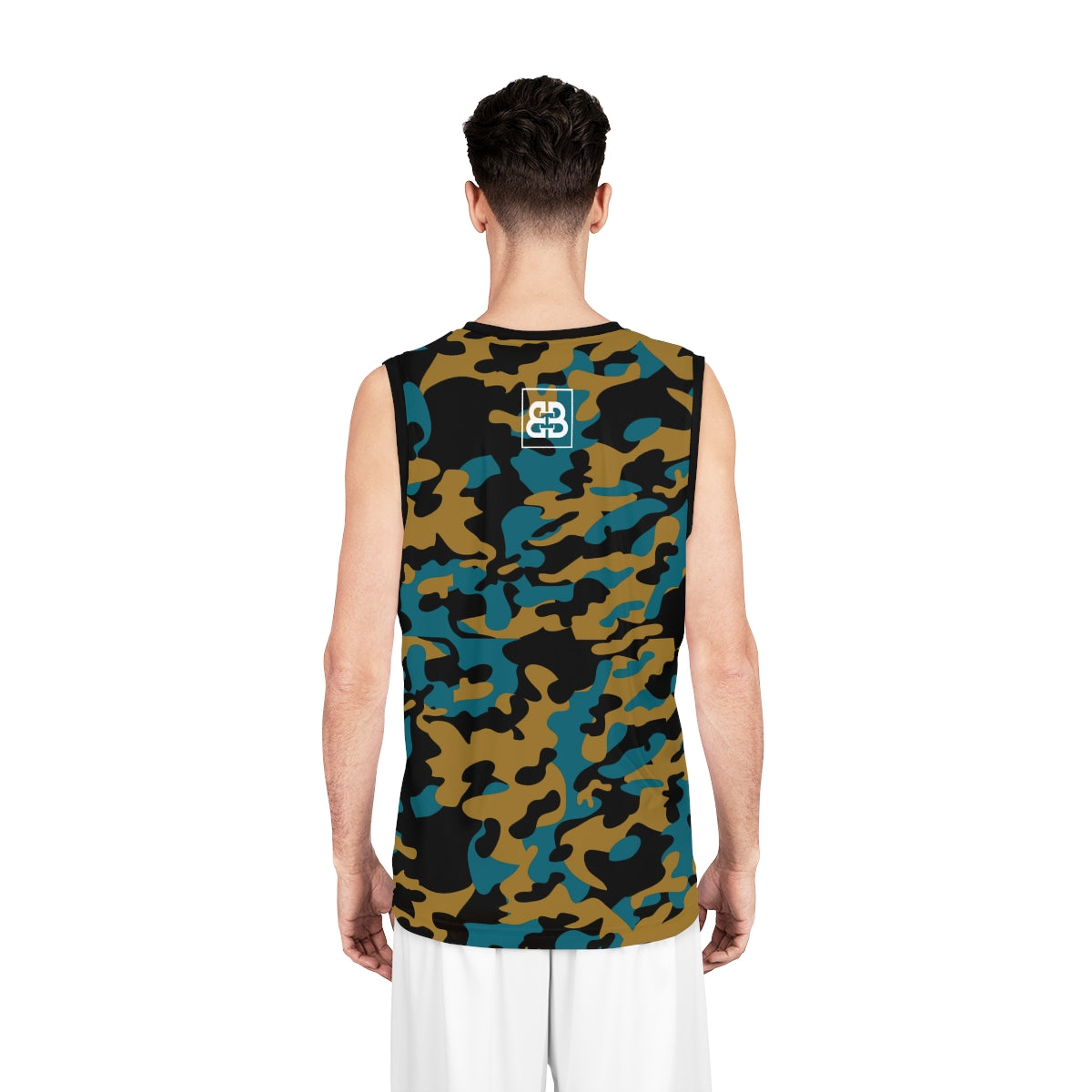 Battle Box Black Teal Basketball Jersey