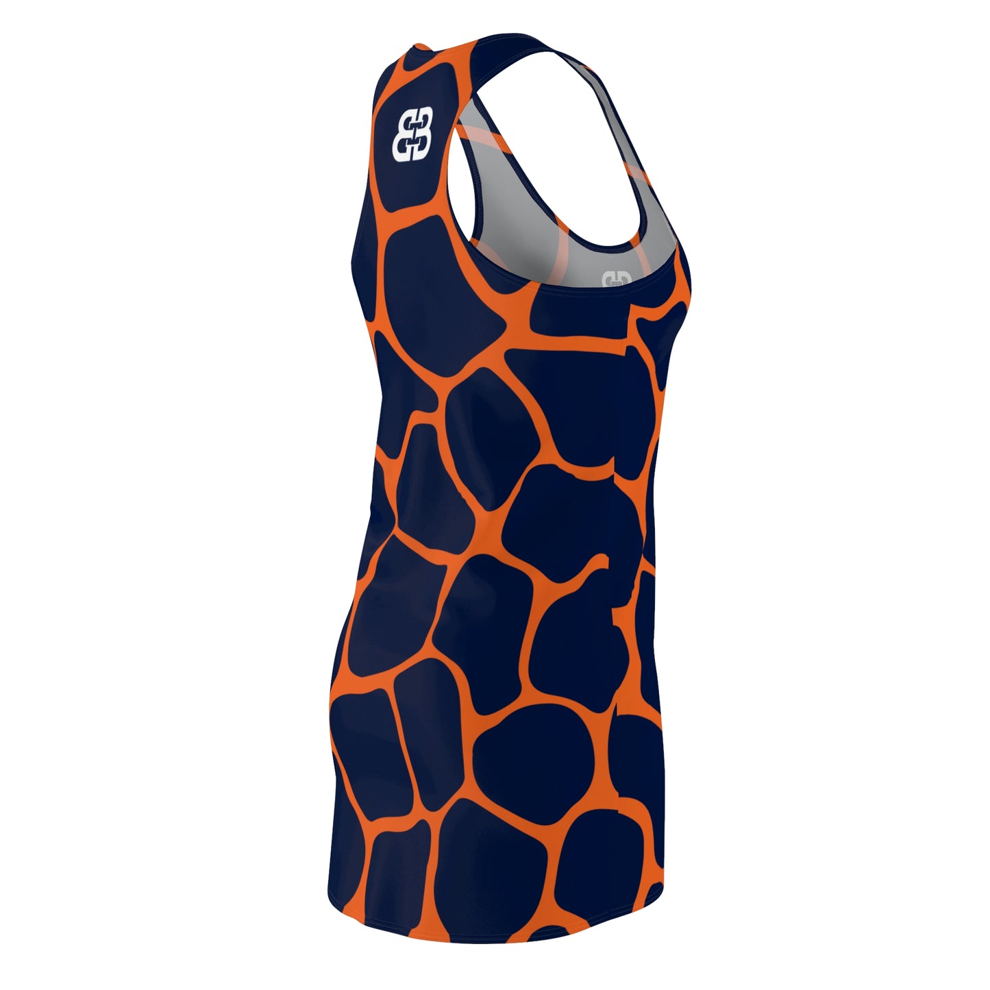 Battle Box Orange Blue Cobble Tunic Racerback Top-CB