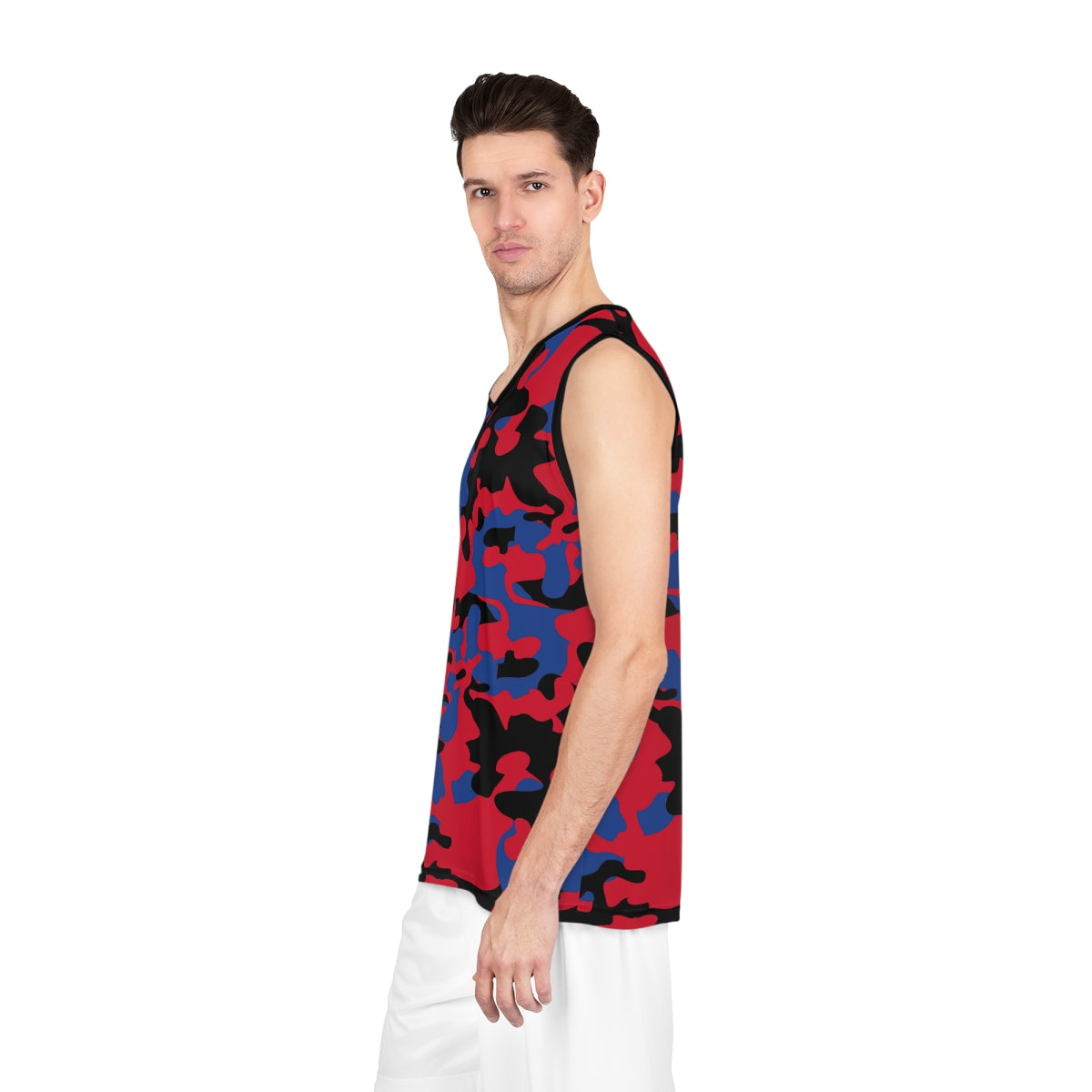 Battle Box Red Gray Basketball Jersey
