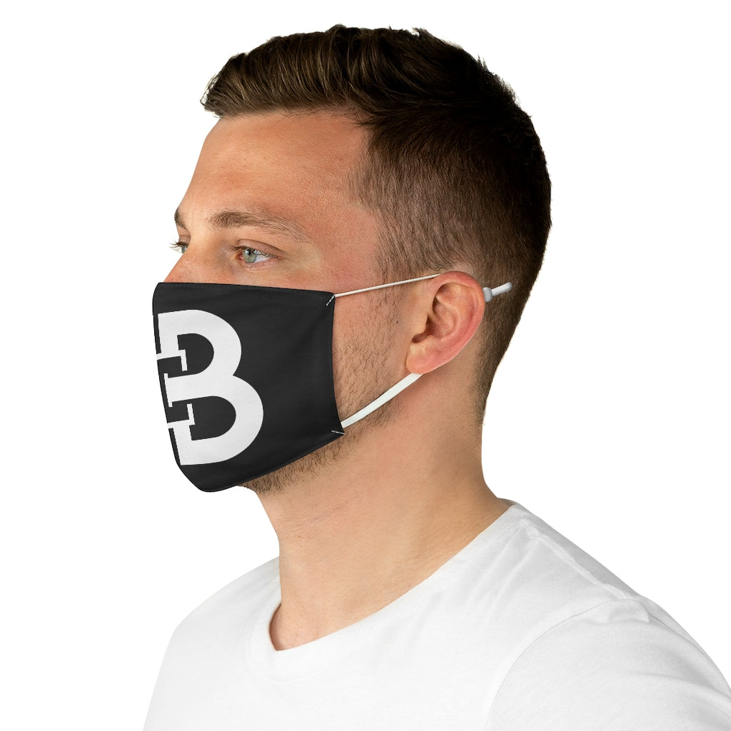 Black Battle Box Fabric Face Mask