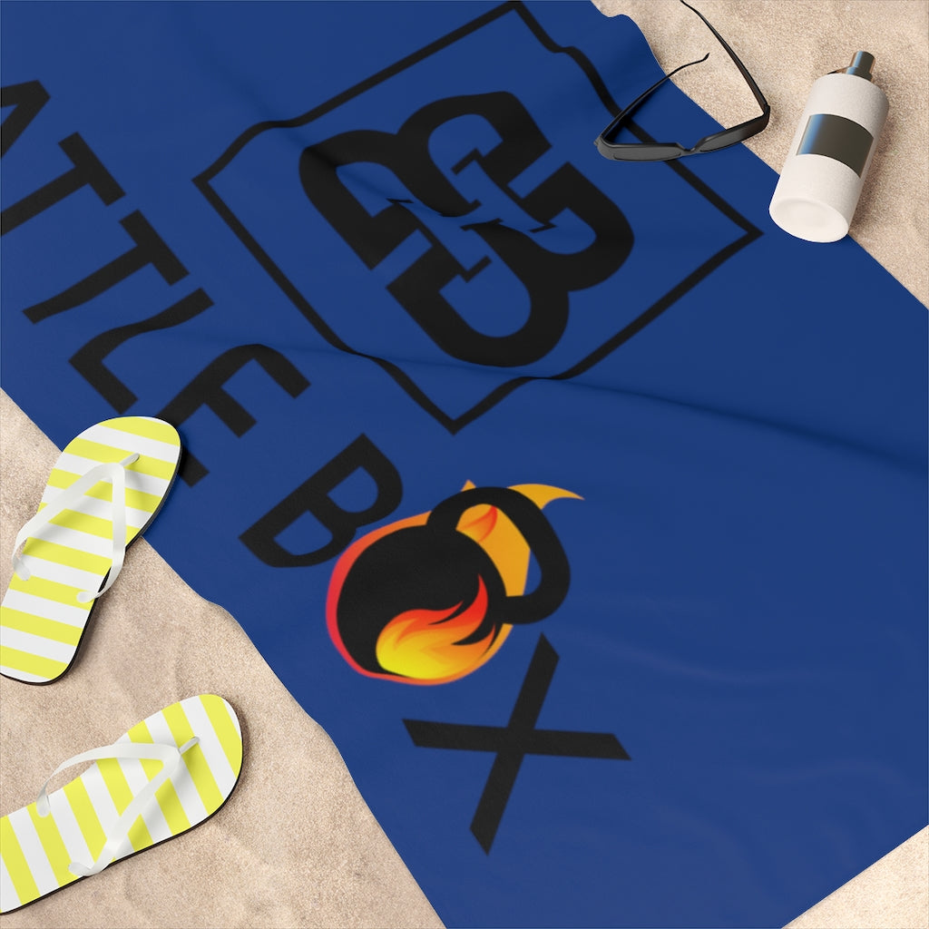 Navy Battle Box Gym Towel
