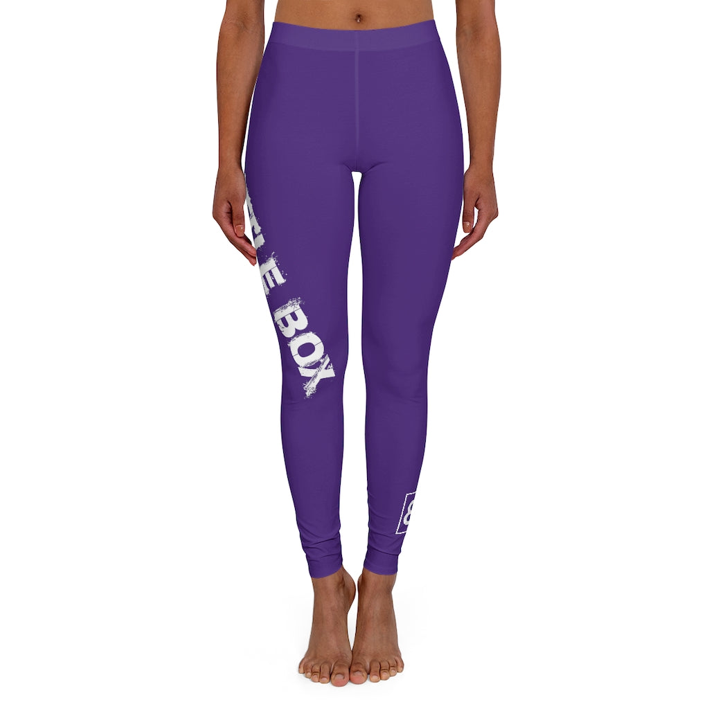 Battle Box Purple Spandex Leggings -1A