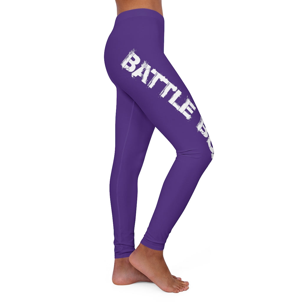 Battle Box Purple Spandex Leggings -1A