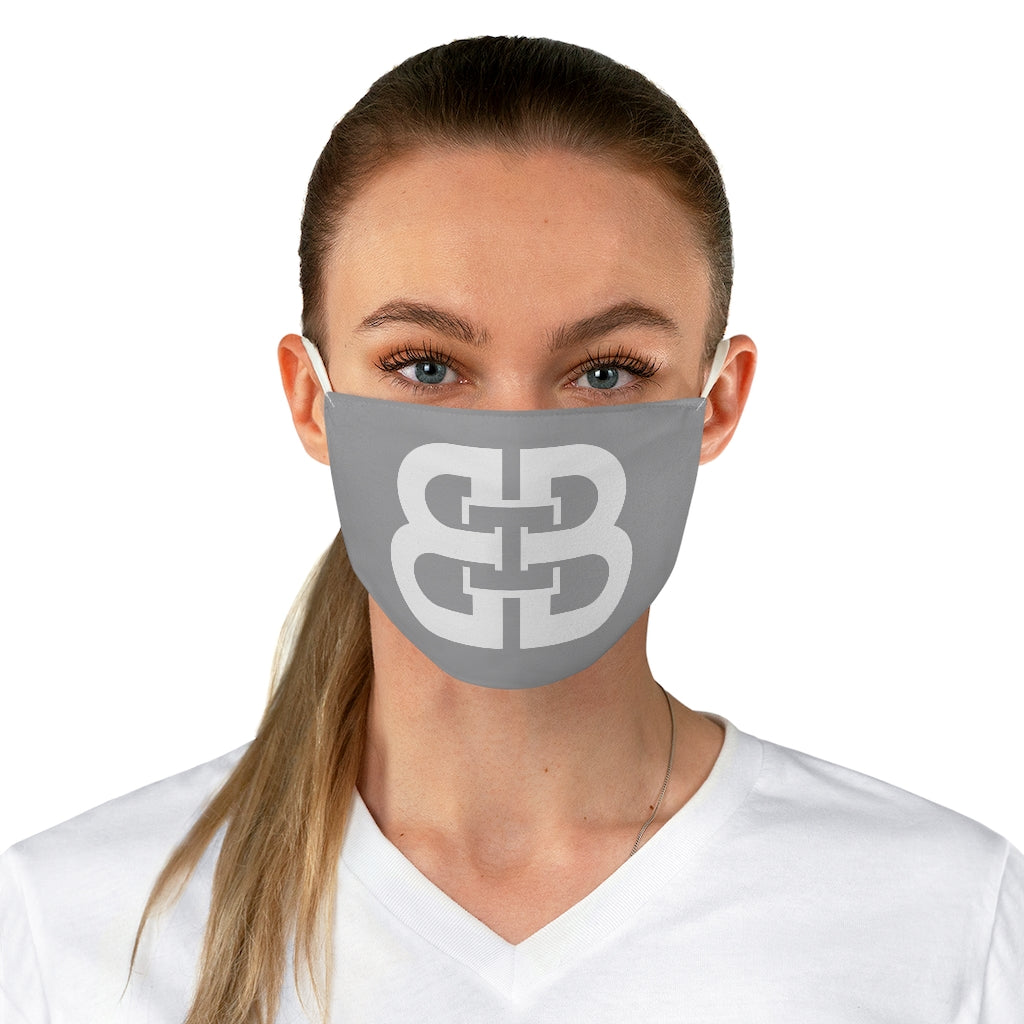 Gray Battle Box Fabric Face Mask