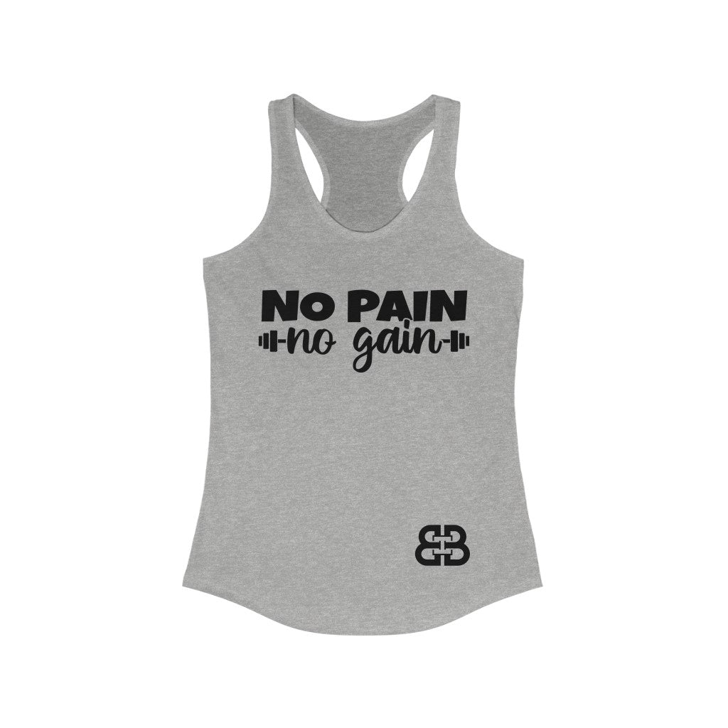 Women's No Pain Battle Box Racerback Tank -2A