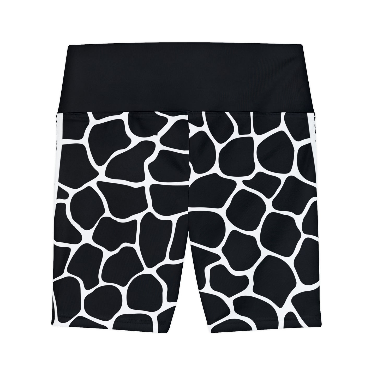 Battle Box White/Black Cobble Women's Workout Shorts-T1