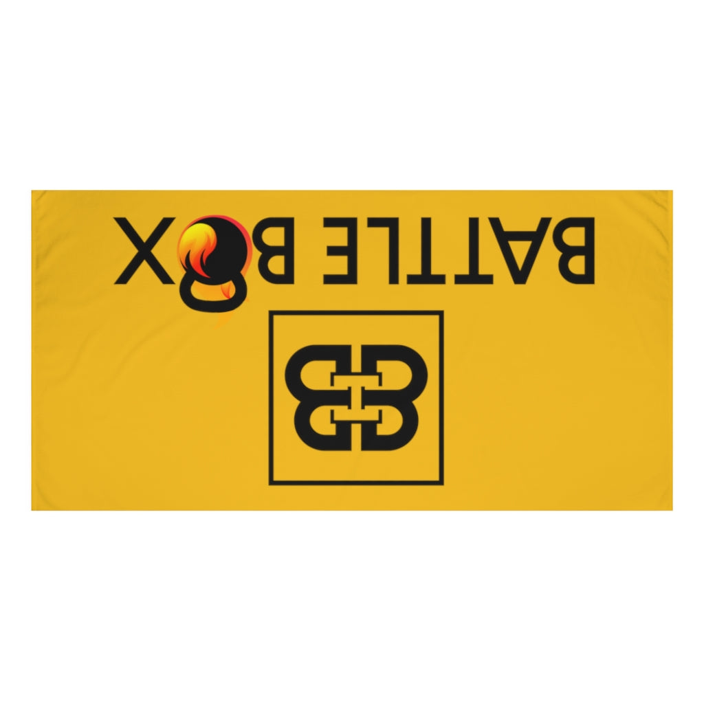 Yellow Battle Box Gym Towel