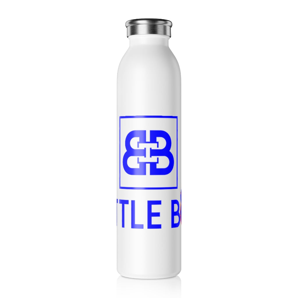 Battle Box Slim 20 Blue Logo Water Bottle