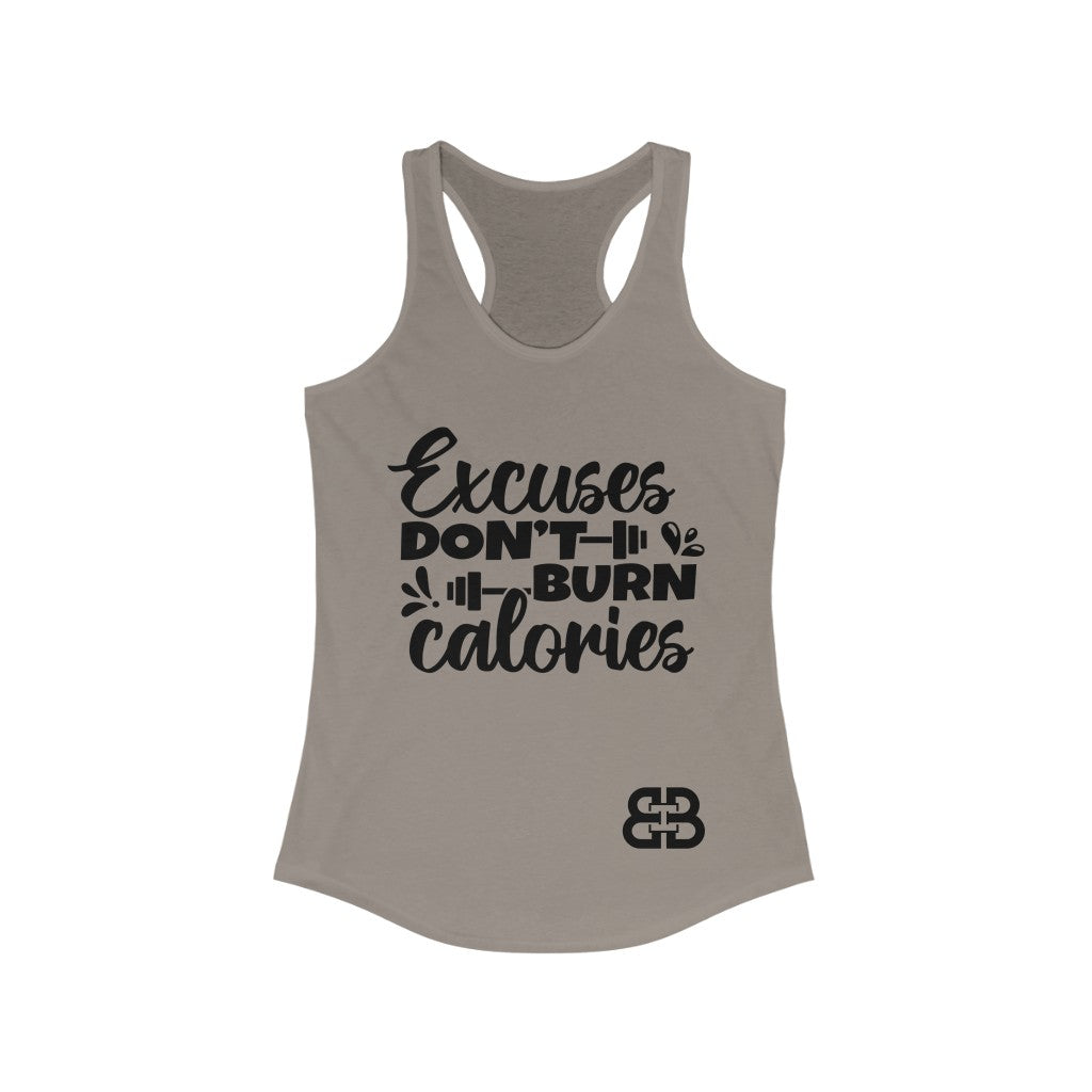 Women's Burn Calories Battle Box Racerback Tank -2A
