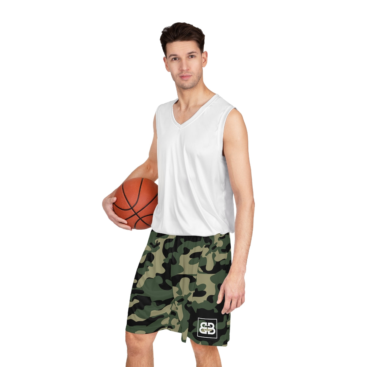 Battle Box BB Green Camo Basketball Shorts