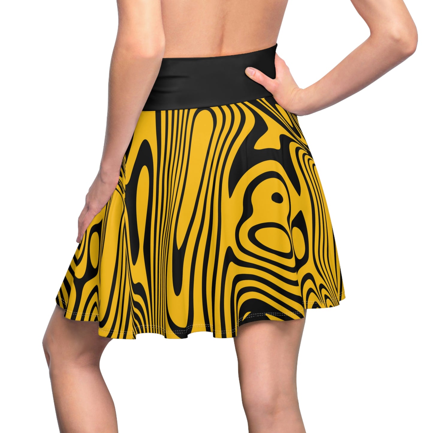 Battle Box High Waist Women's Skater Skirt-HW