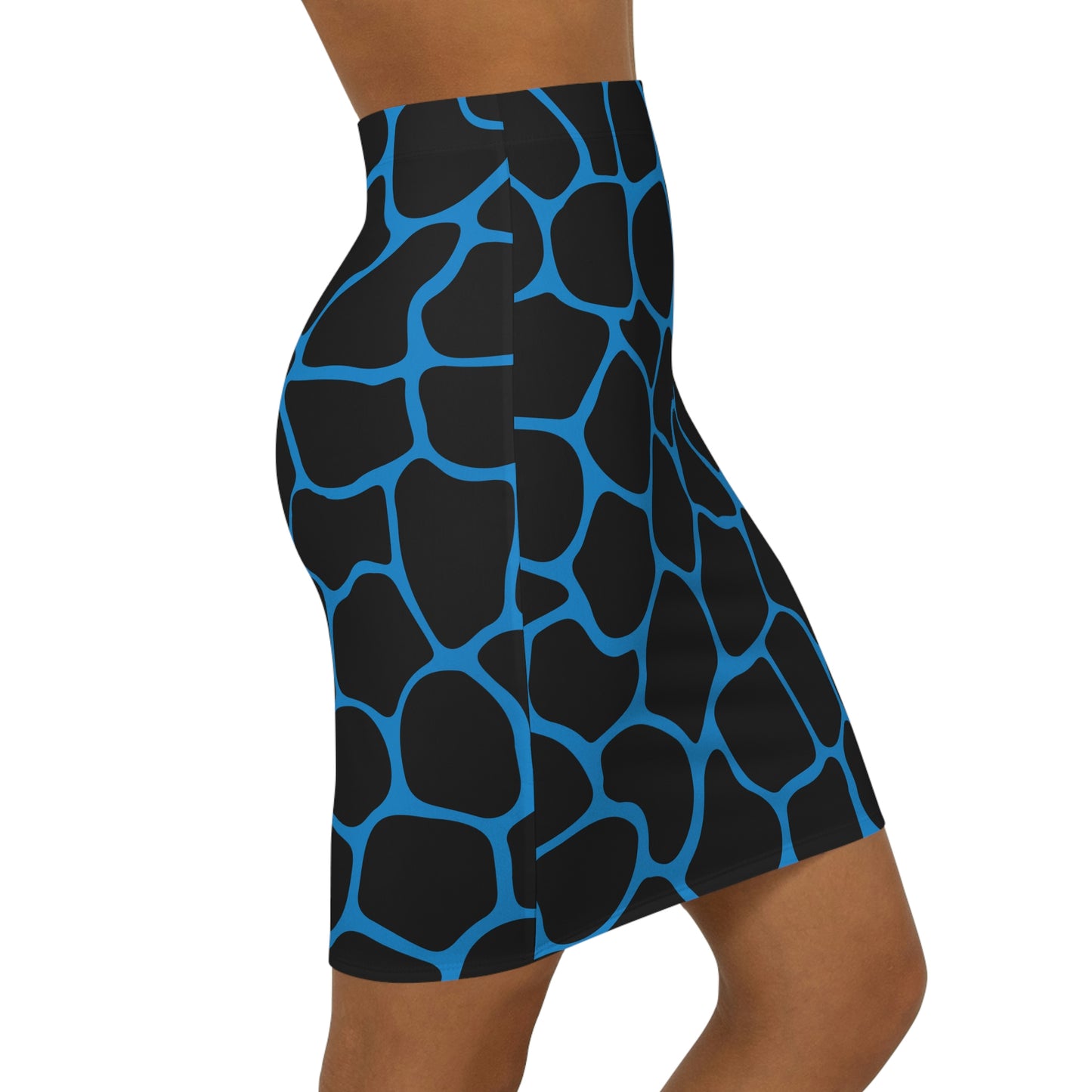 Battle Box Women's Blue Teal Cobble Mini Skirt-U6