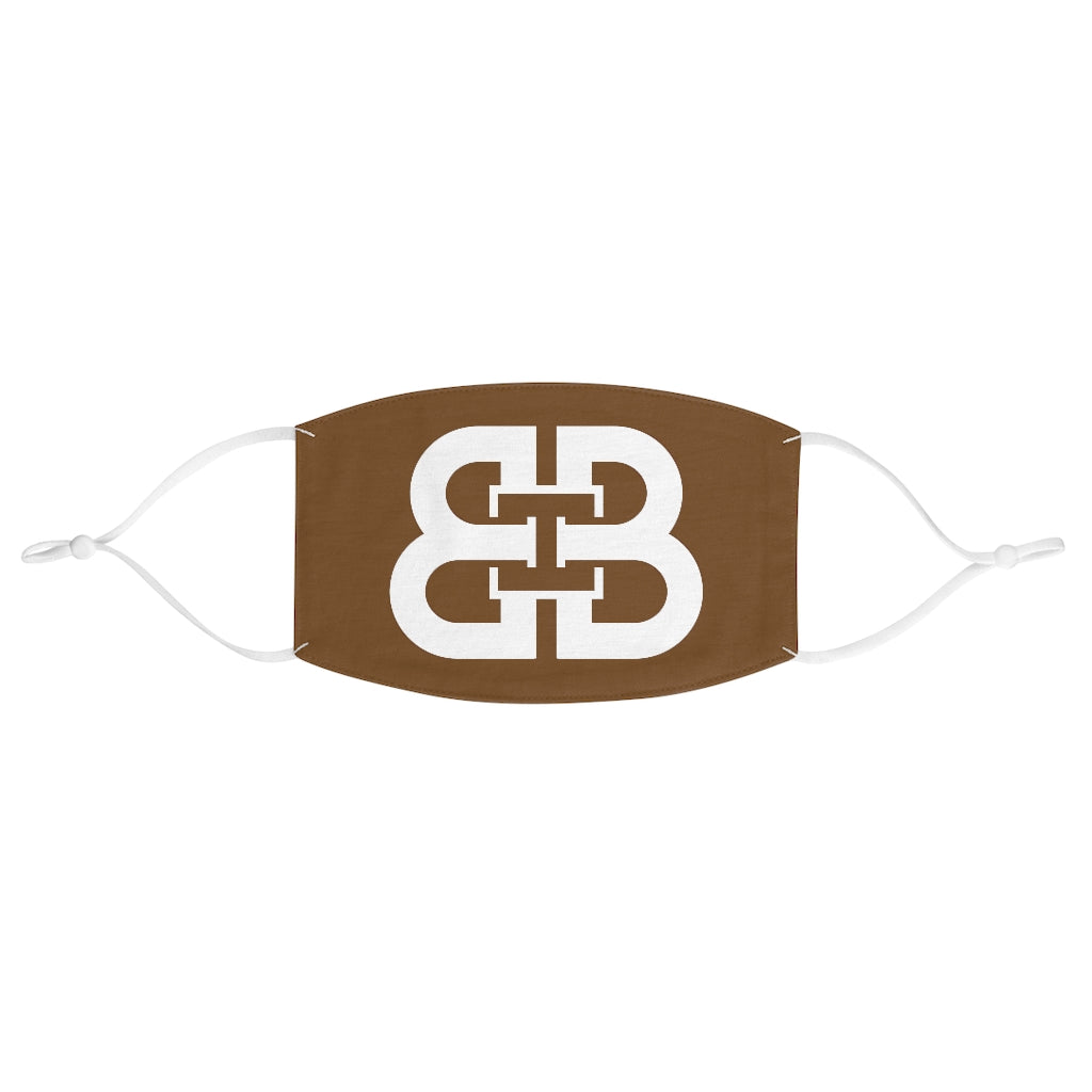 Brown Battle Box Fabric Face Mask