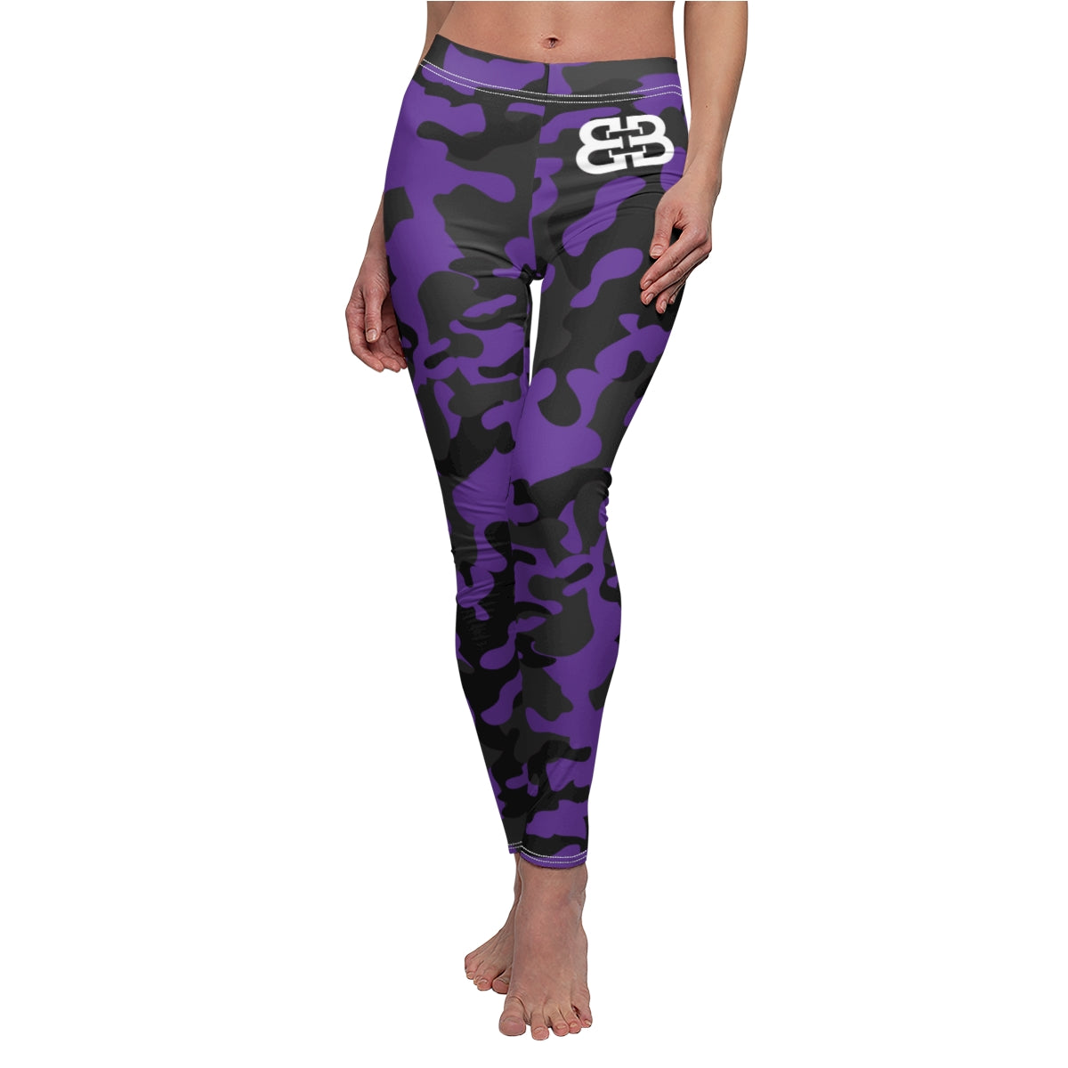 Battle Box Women's Purple Casual Leggings -1A