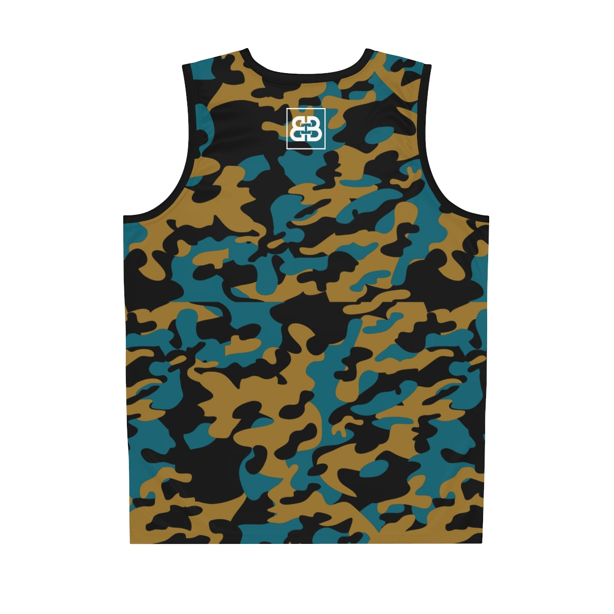 Battle Box Black Teal Basketball Jersey