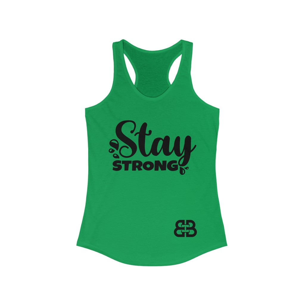 Women's Stay Strong Battle Box Racerback Tank -2A