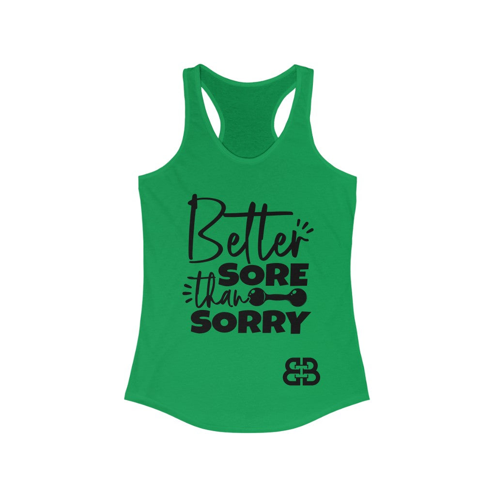 Women's Sore Than Sorry Battle Box Racerback Tank -2A