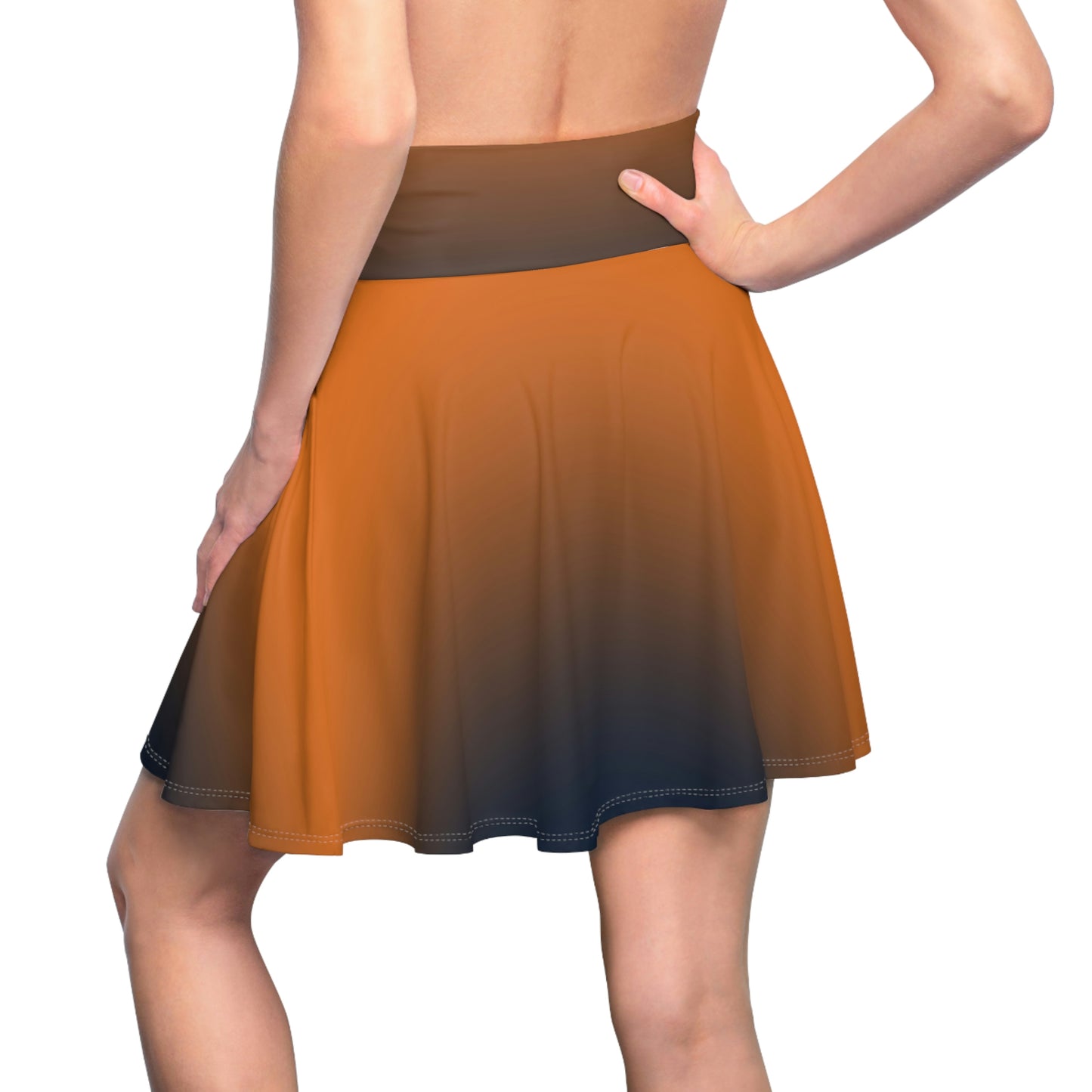 Battle Box High Waist Swirl Women's Skater Skirt-HW