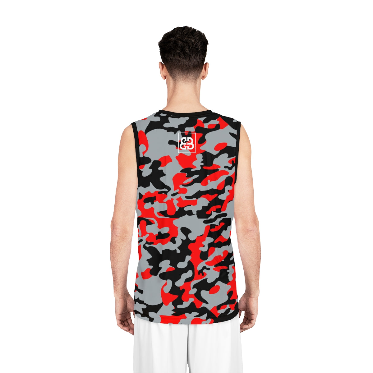 Battle Box Black Red Basketball Jersey